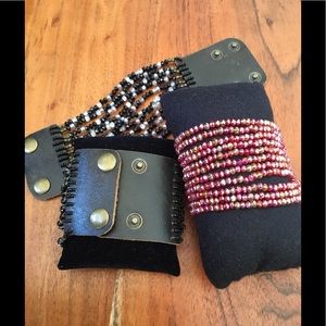 3 Iridescent bracelets, NWOT